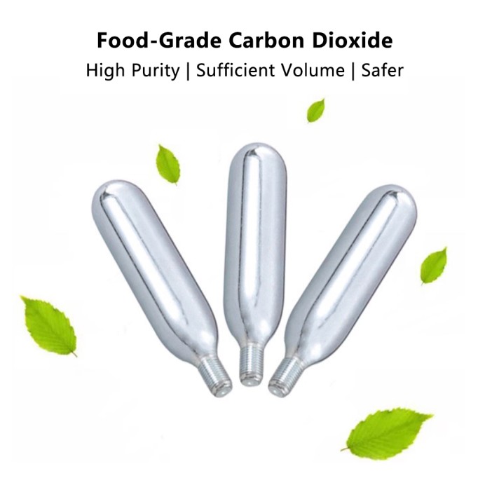 Co2 Food Grade Carbon Dioxide Gas Cylinder 16g Small Cylinder Outdoor Camping Pneumatic Coffee Machine Special Accessories 10 Sticks