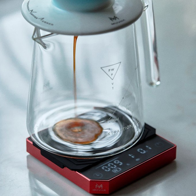 Italian Coffee Electronic Scale Hand Brew Coffee Scale Smart Timing Metal Coffee Special Small Scale