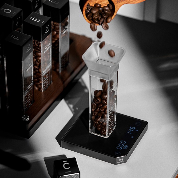 Italian Coffee Electronic Scale Hand Brew Coffee Scale Smart Timing Metal Coffee Special Small Scale