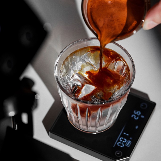 Italian Coffee Electronic Scale Hand Brew Coffee Scale Smart Timing Metal Coffee Special Small Scale