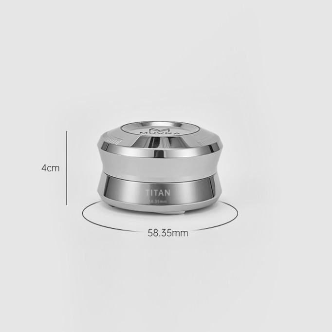 58mm coffee gravity powder distributor with adaptive height tamper